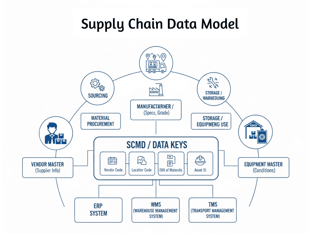 An image illustrating how integrating different data domains across systems can impact organizational operations.